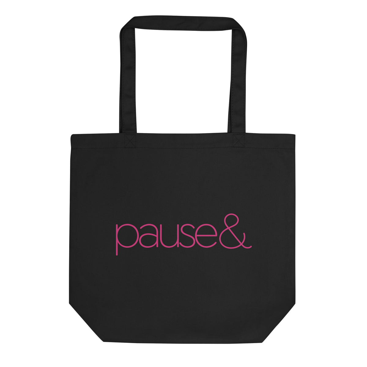 Pause Symbol Pink Eco Tote Bag