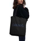 Pause Symbol Purple Eco Tote Bag
