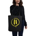 Pause Symbol Yellow Eco Tote Bag