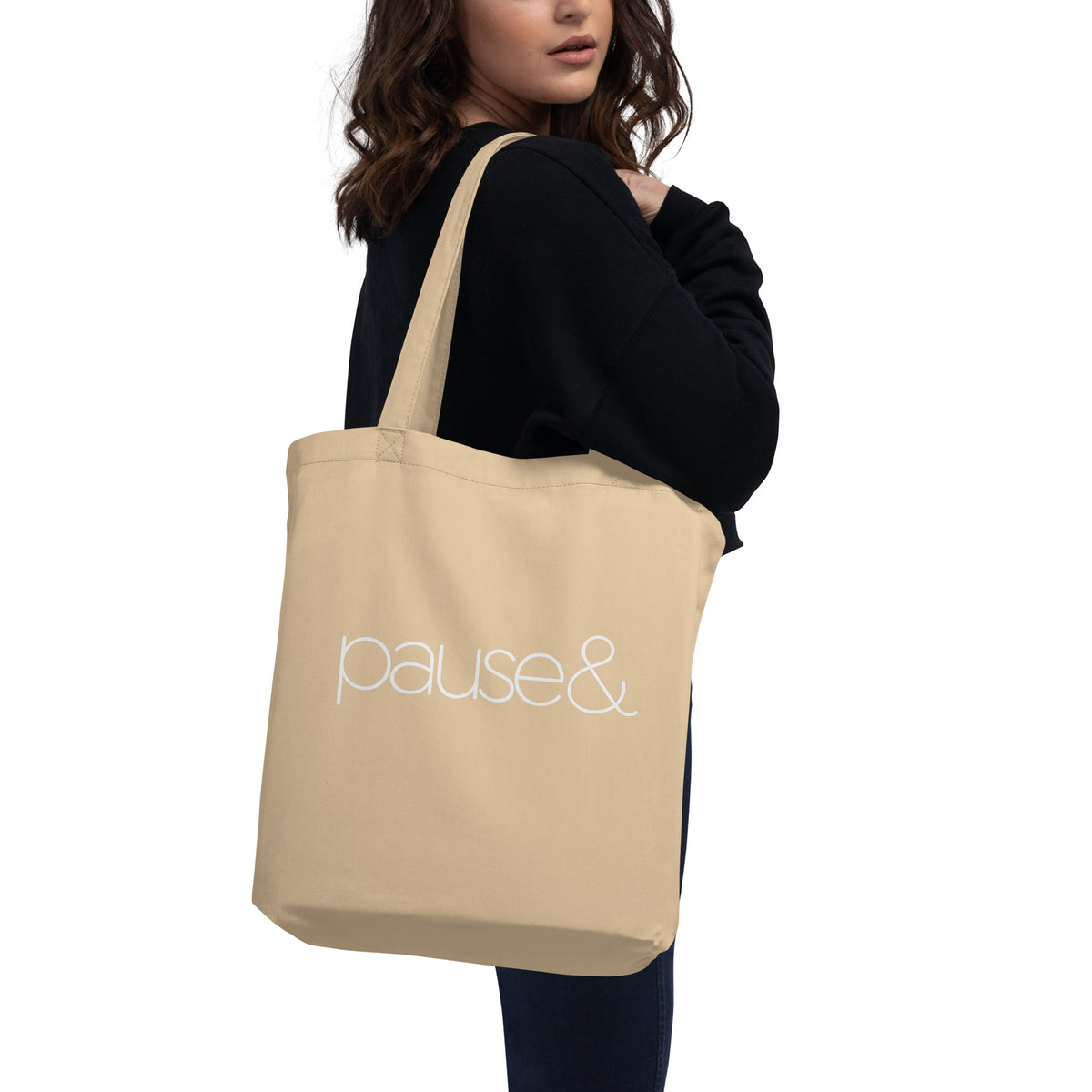Pause Symbol White Eco Tote Bag