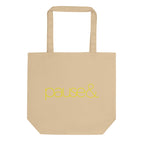 Pause Symbol Yellow Eco Tote Bag