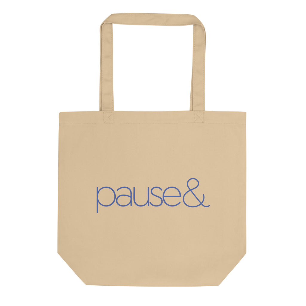 Pause Symbol Purple Eco Tote Bag