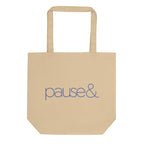 Pause Symbol Purple Eco Tote Bag