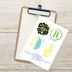 Pause& Multicolor Sticker Sheet 3