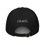 Pause Symbol White Econscious Circle Dad Hat