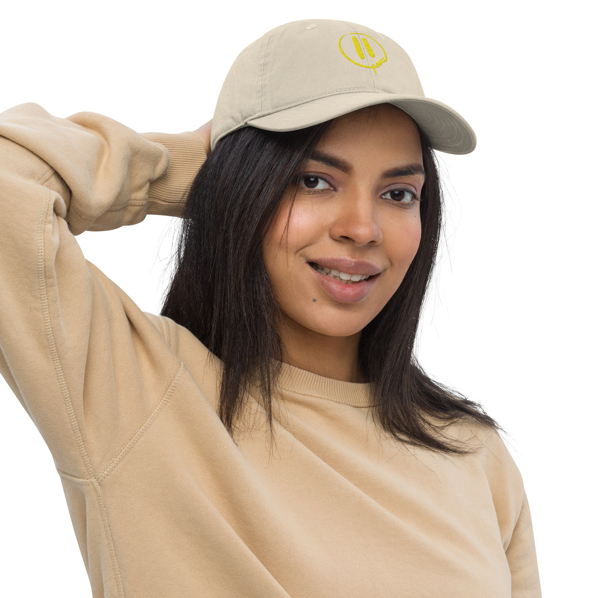 Pause Symbol Yellow Econscious Dad Hat Classic