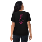 Official Pause Sign Duo Pink Unisex Organic Cotton Tee