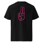 Official Pause Sign Duo Pink Unisex Organic Cotton Tee