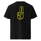 Official Pause Sign Duo Yellow Unisex Organic Cotton Tee