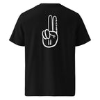 Official Pause Sign Duo White Unisex Organic Cotton Tee