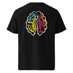 Ready Pause Brain Duo Multicolor Unisex Organic Cotton Tee