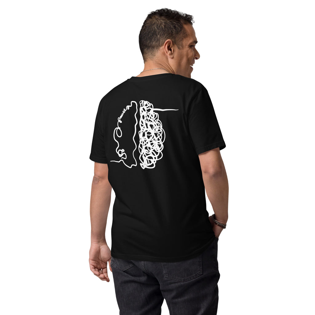Rewire Duo White Unisex Organic Cotton Tee