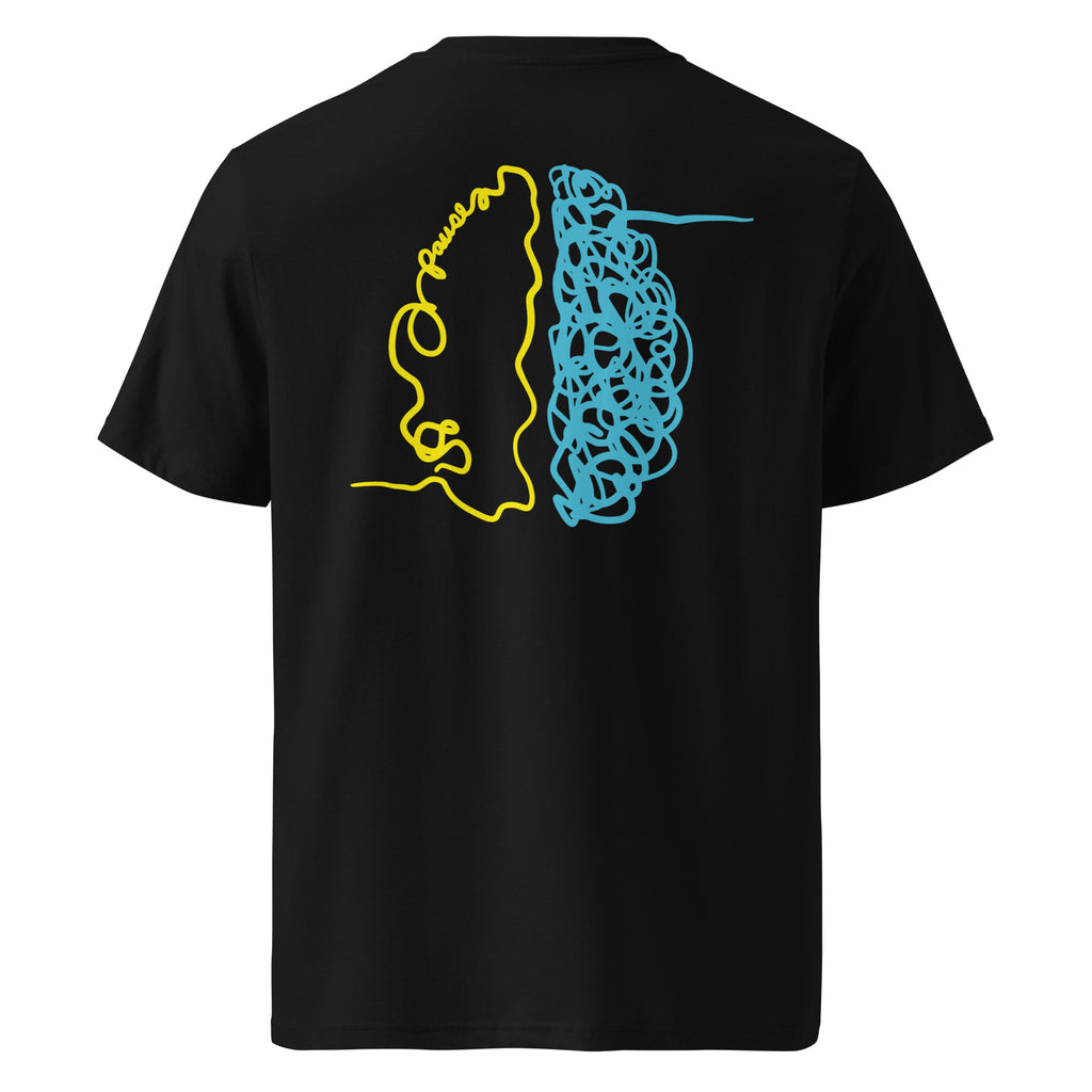 Rewire Duo Yellow/Blue Unisex Organic Cotton Tee