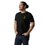 Official Pause Sign Duo Yellow Unisex Organic Cotton Tee