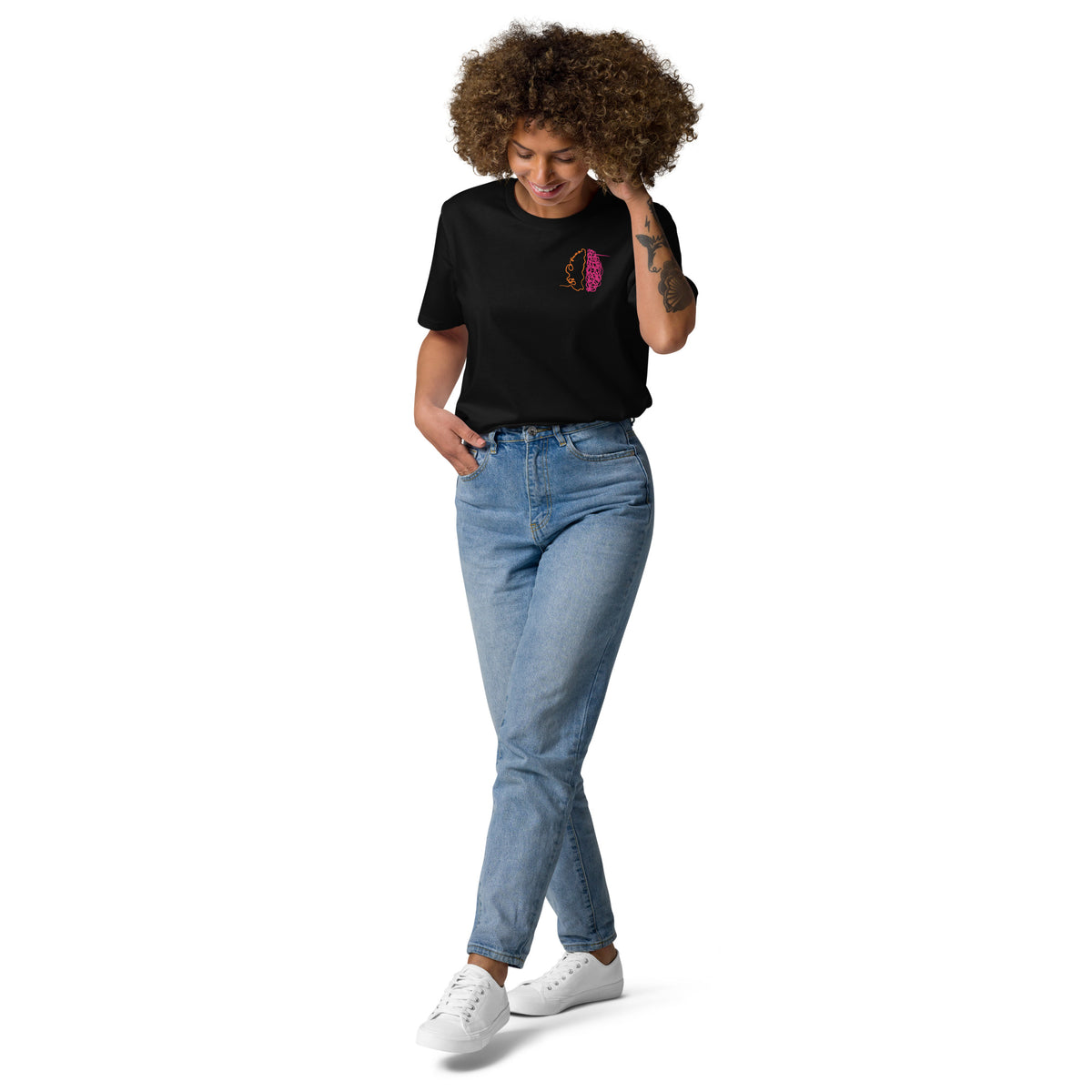 Rewire Duo Orange/Pink Unisex Organic Cotton Tee
