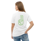 Official Pause Sign Duo Green Unisex Organic Cotton Tee
