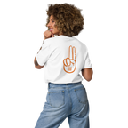 Official Pause Sign Duo Orange Unisex Organic Cotton Tee