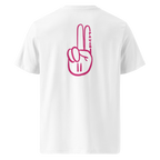 Official Pause Sign Duo Pink Unisex Organic Cotton Tee