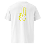 Official Pause Sign Duo Yellow Unisex Organic Cotton Tee