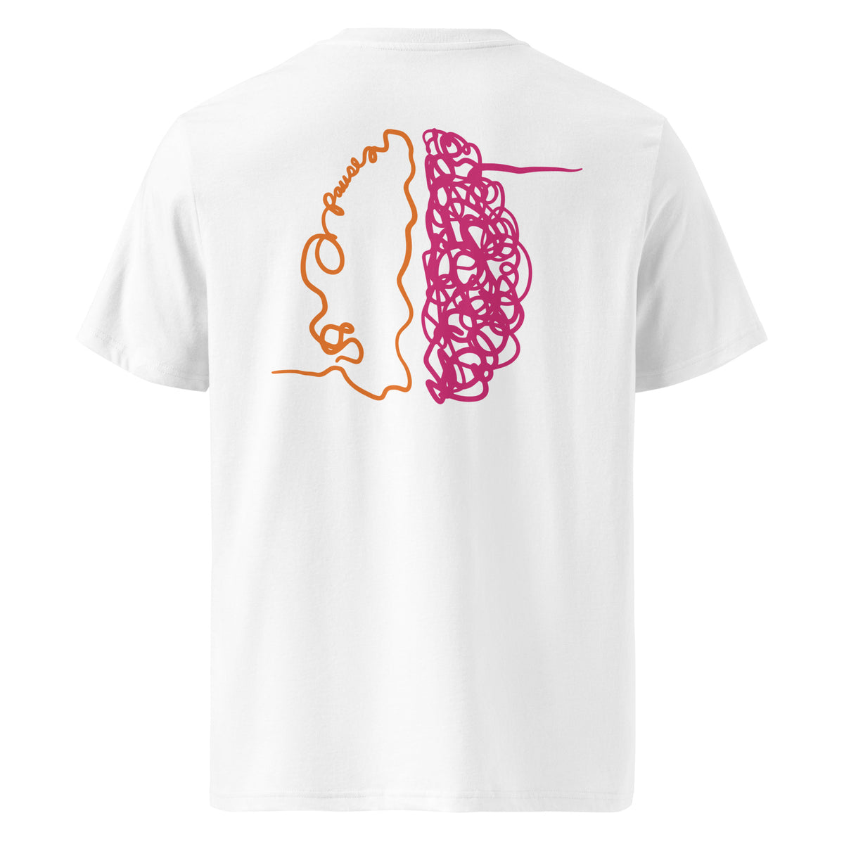 Rewire Duo Orange/Pink Unisex Organic Cotton Tee