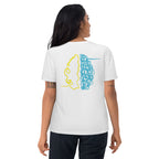 Rewire Duo Yellow/Blue Unisex Organic Cotton Tee