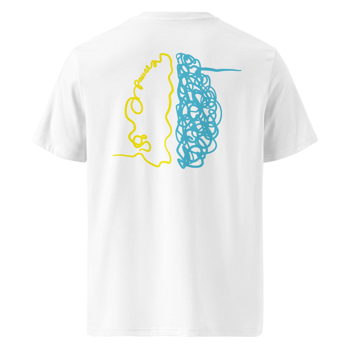 Rewire Duo Yellow/Blue Unisex Organic Cotton Tee