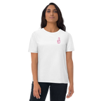 Official Pause Sign Duo Pink Unisex Organic Cotton Tee