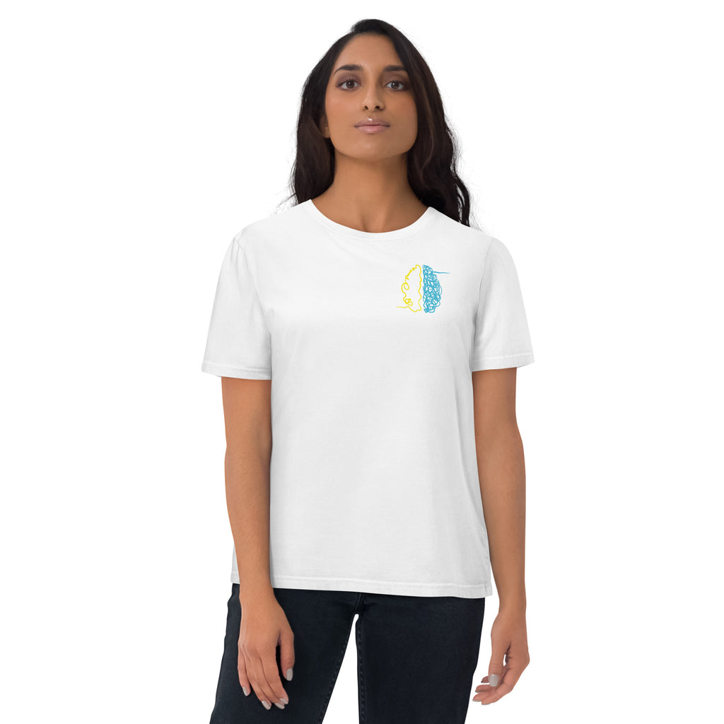 Rewire Duo Yellow/Blue Unisex Organic Cotton Tee
