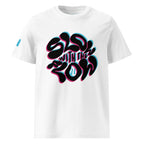 Slow With The Flow Duo Blue/Pink Unisex Organic Cotton Tee